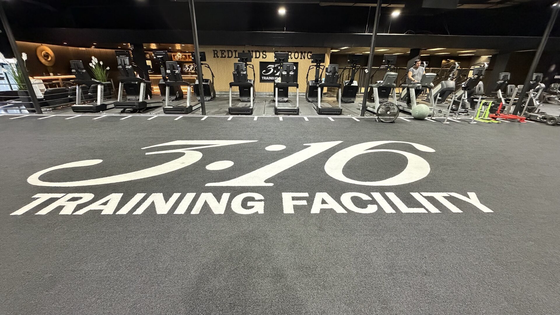 3:16 Training Facility floor logo
